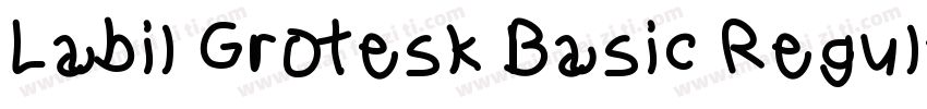 Labil Grotesk Basic Regular字体转换